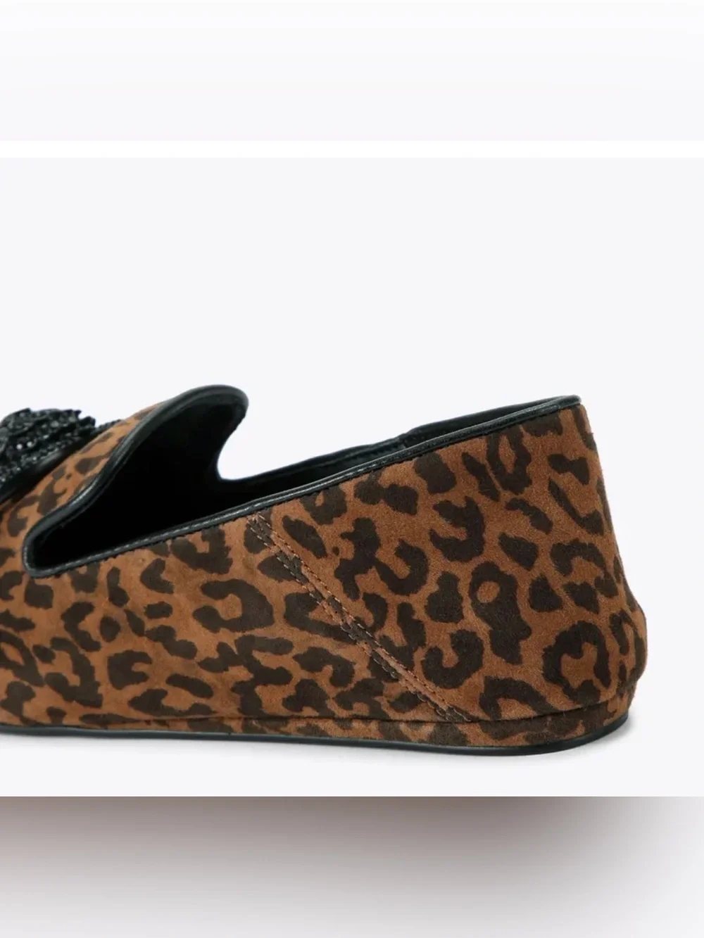 Leopard Print Women's Slip-On Loafer in Brown